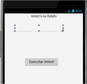 Tela do Aplicativos de Intents com Delphi XE5