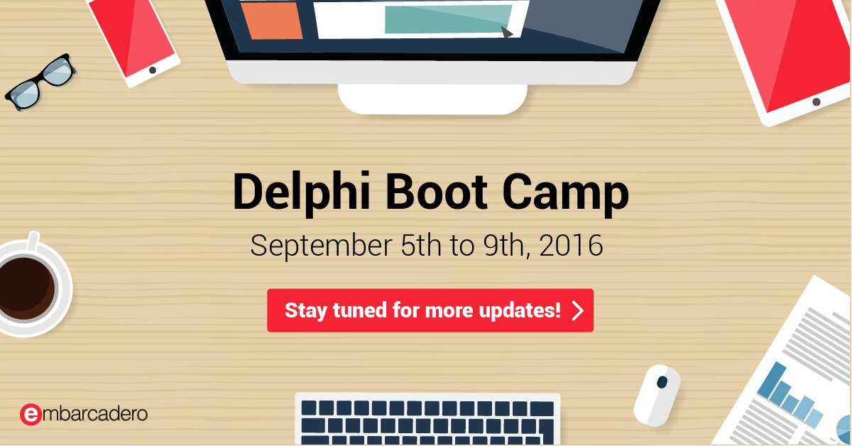 Delphi Boot Camp - 05 a 09 de setembro de 2016