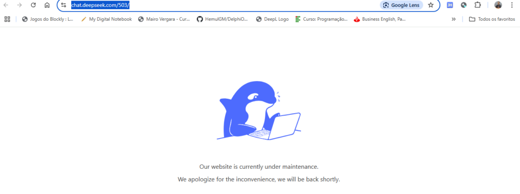 DeepSeek não aceitando novos usuários na API 